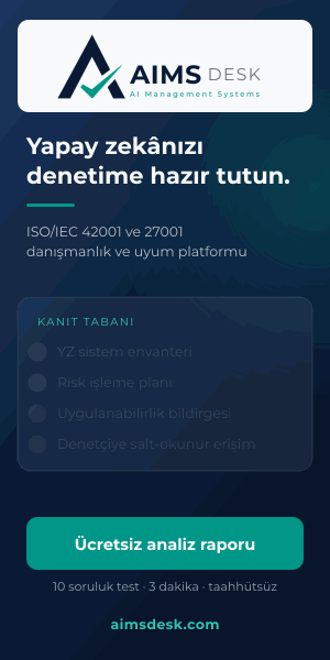 AIMSDesk — yapay zekânızı denetime hazır tutun